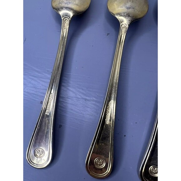 Pfaltzgraff Gold Electroplate Demitasse Espresso Spoons 4 Stainless Steel - Picture 12 of 15